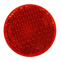 Reflectors red self-adhesive round mean 54 mm